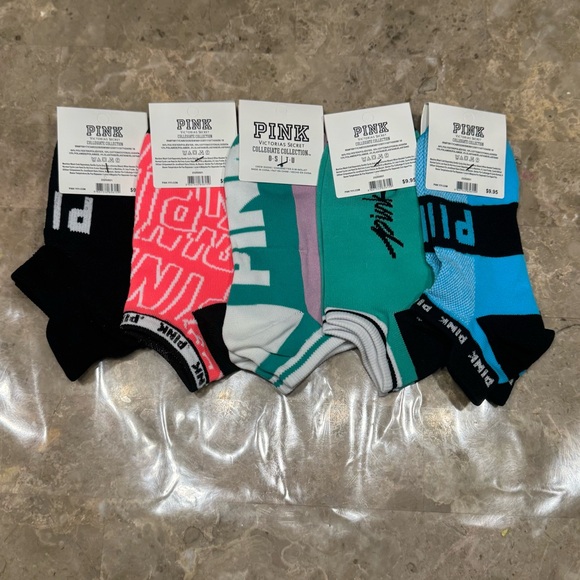 PINK Victoria's Secret Other - New Pink Victoria’s Secret Socks
With tags
New Pink socks
5 pairs included